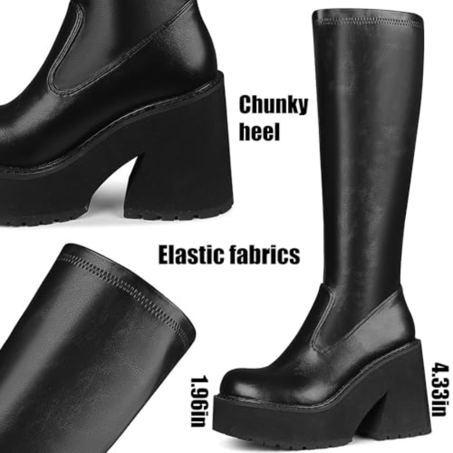 AMINUGAL Womens Elastic Knee H - Knee High Sock Women 评论和价格