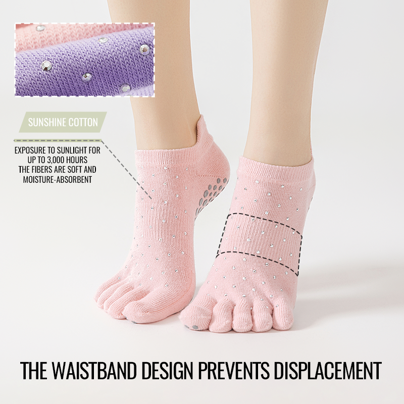 MiiOW Non-Slip Grip Pilates So - Toe Sock Split 评论和价格