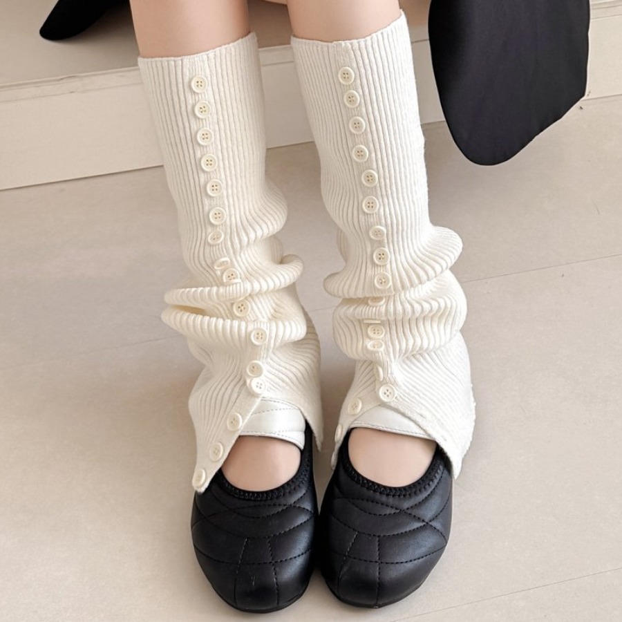 ​New Women's Button Detail Slo - Boot Sock Slouchy 评论和价格