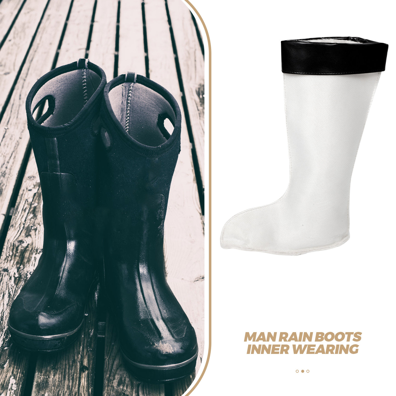 1Pair Warm Winter Rain Boot Li - Thermal Sock Winter 评论和价格