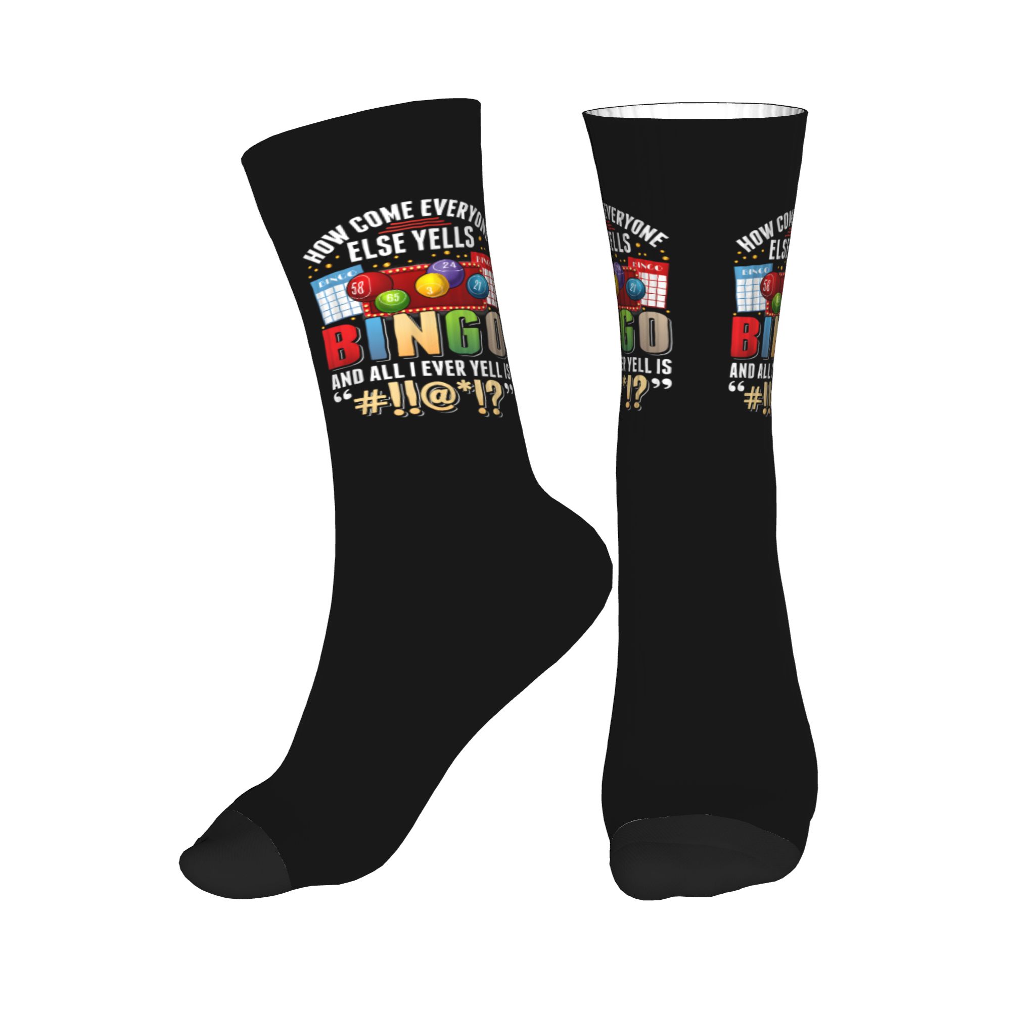 Bingo Player Humor Sarcastic Q - Dress Sock Men 评论和价格