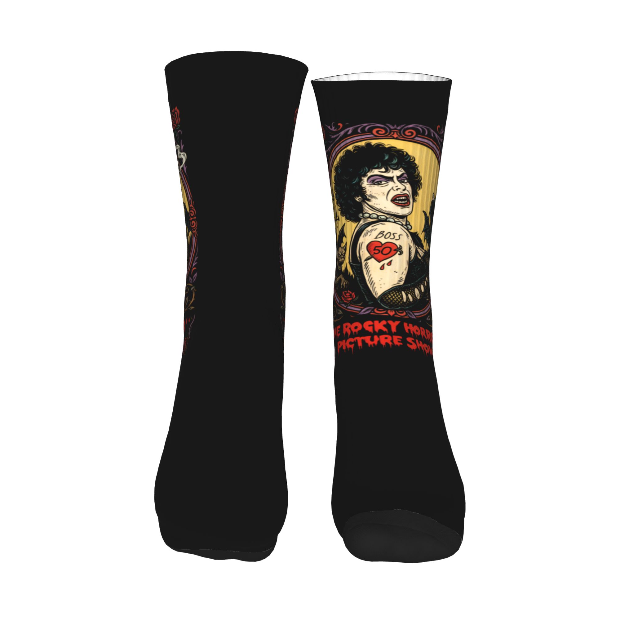 Fun Printed The Rockys Horror  - No Show Sock Women 评论和价格