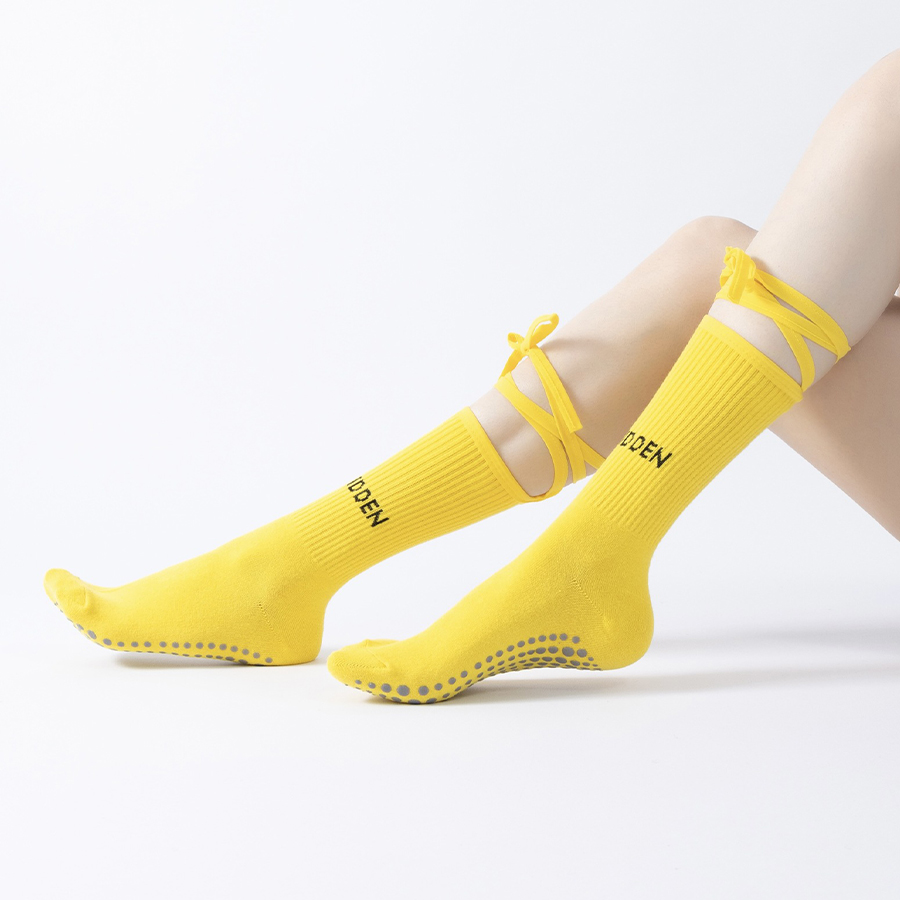 Women Bandage Yoga Socks Cotto - Grip Sock Yoga 评论和价格