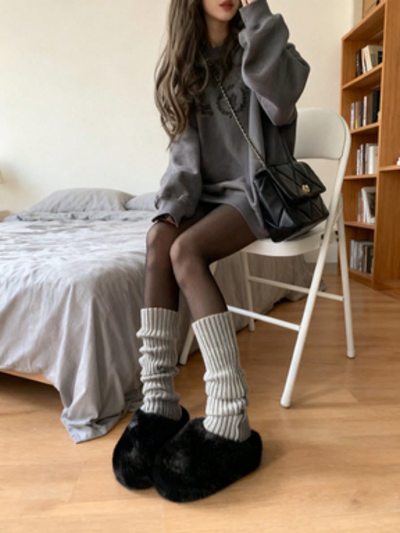 2pcs 70cm Extended Leg Warmers - Boot Sock Slouchy 评论和价格