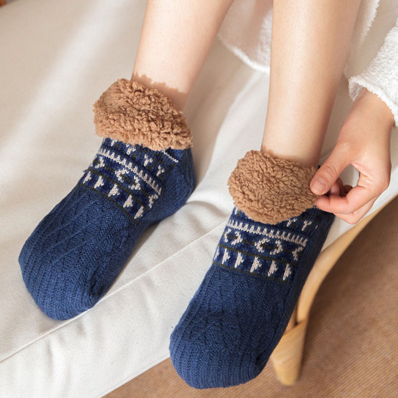 Women Men Fall And Winter Floo - Ankle Sock Low Cut 评论和价格