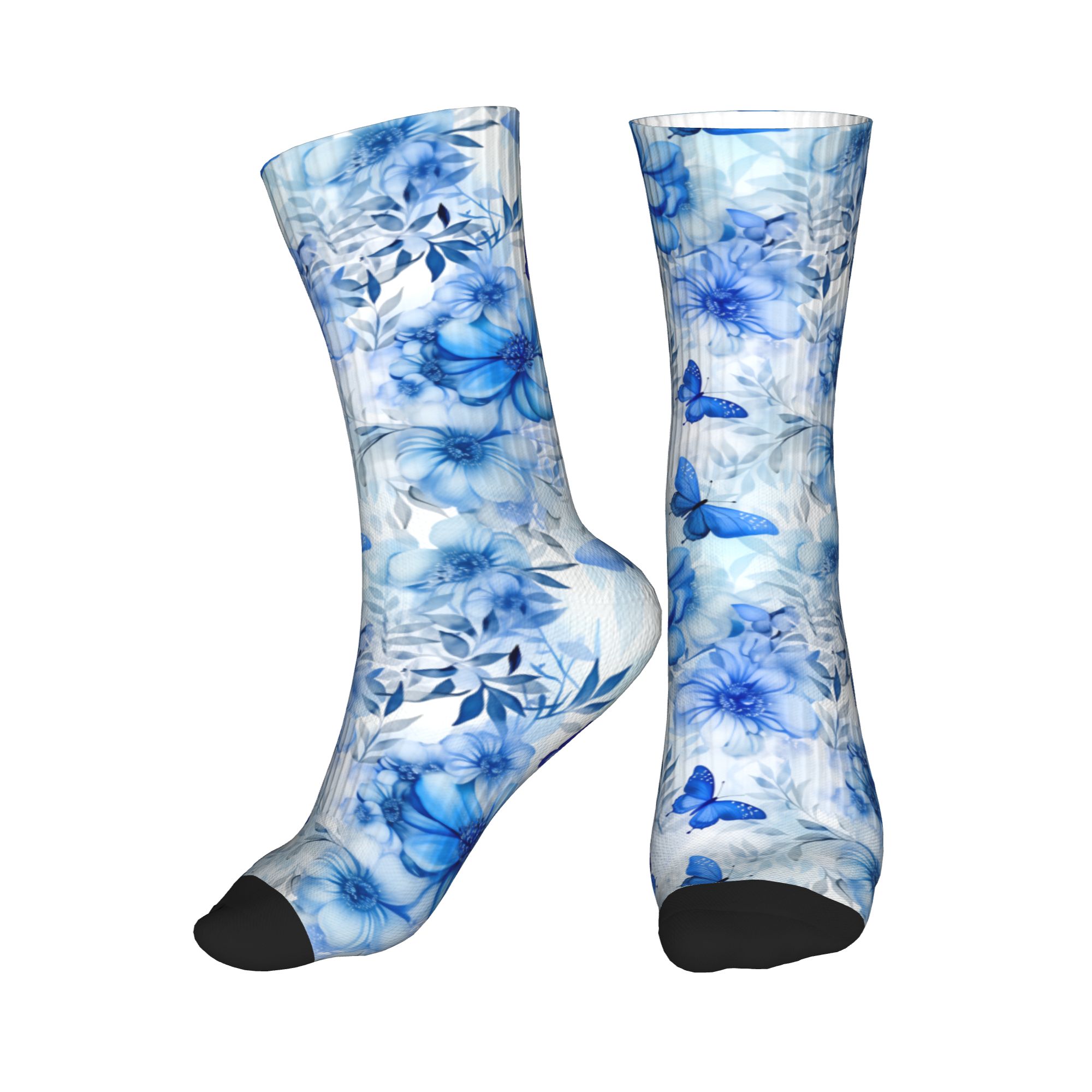 Blue Butterfly Ballet  Dress S - Dress Sock Men 评论和价格