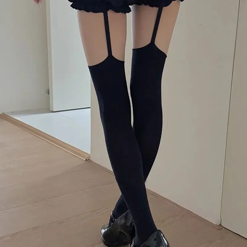 Gothic Cross Gyaru Stockings W - Knee High Sock Women 评论和价格