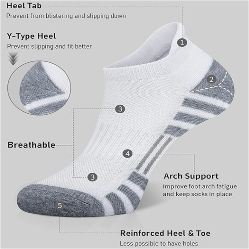 6/12 Pairs Cushioned Breathabl - Athletic Sock Cushion 评论和价格