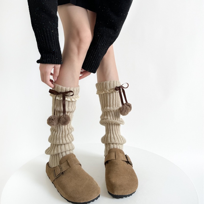 Camel Knit Leg Warmers with Fu - Boot Sock Slouchy 评论和价格