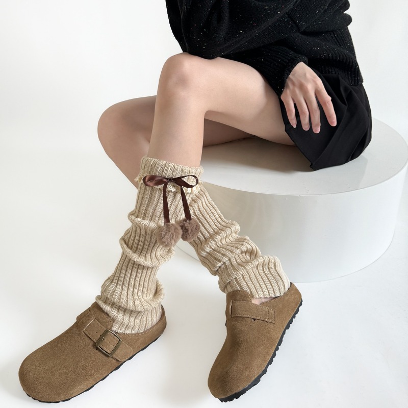 Camel Knit Leg Warmers with Fu - Boot Sock Slouchy 评论和价格