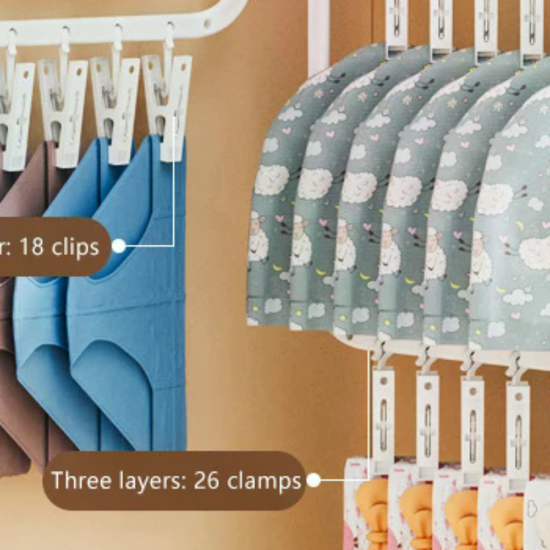Multi-clip Sock Drying Rack Mu - Sock Organizer Tray 评论和价格