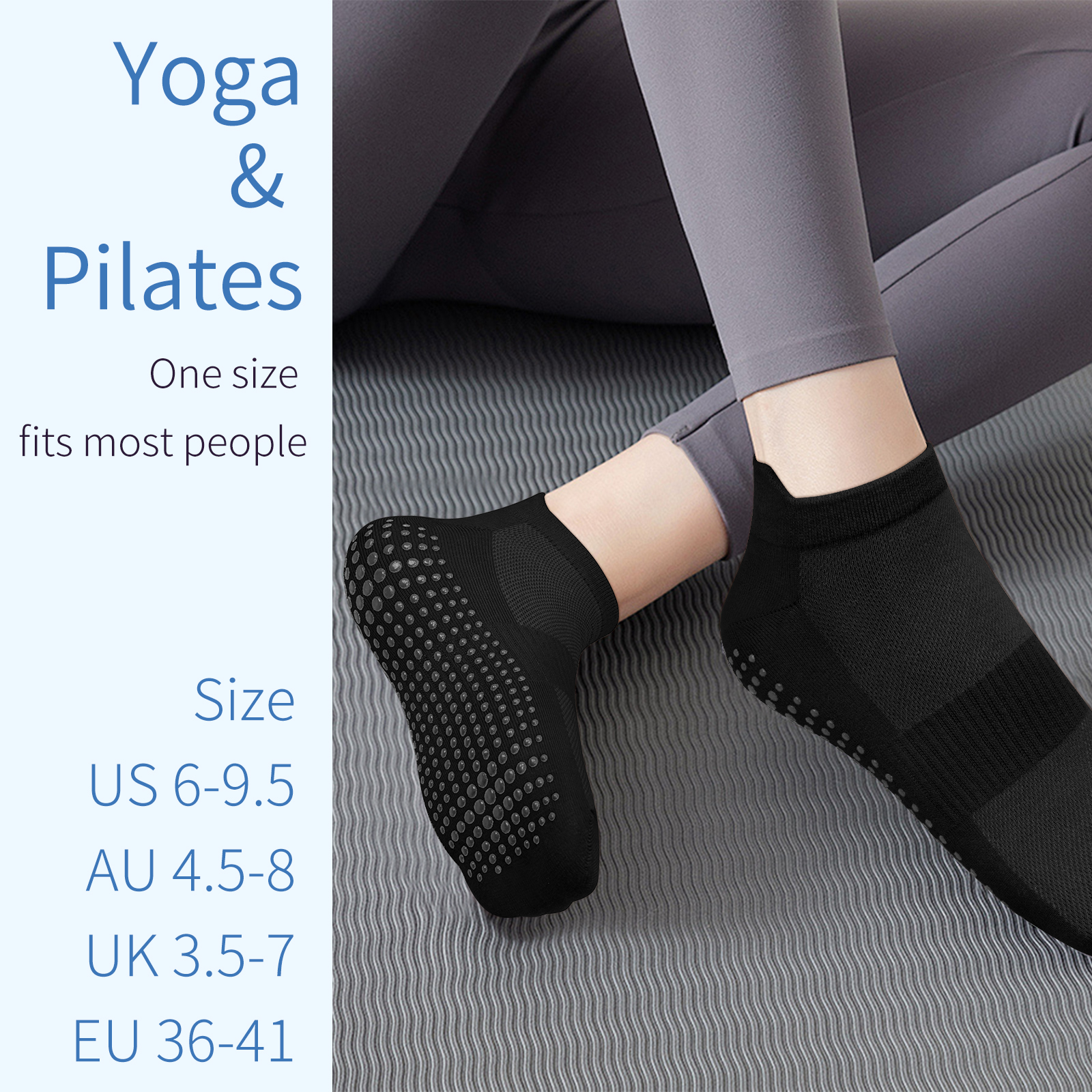 3 Pairs Yoga Socks Women Cotto - Grip Sock Yoga 评论和价格